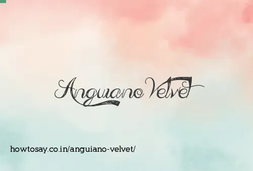Anguiano Velvet