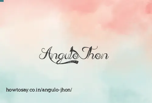 Angulo Jhon