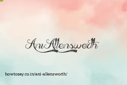 Ani Allensworth