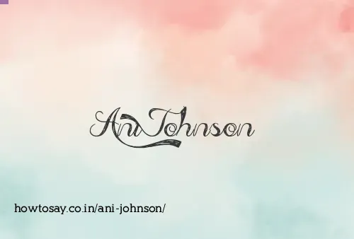Ani Johnson