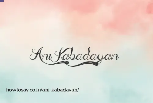 Ani Kabadayan
