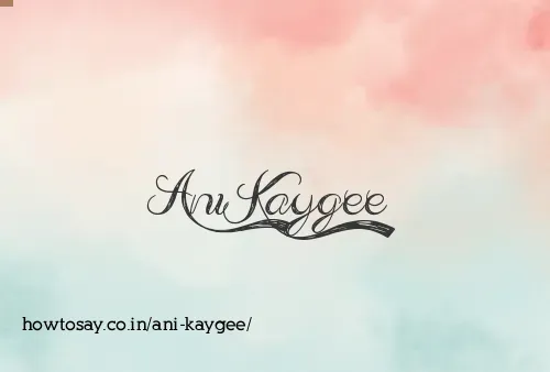 Ani Kaygee