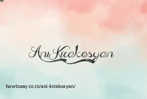 Ani Kirakosyan