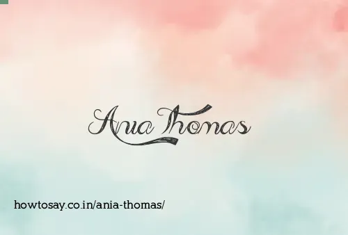 Ania Thomas