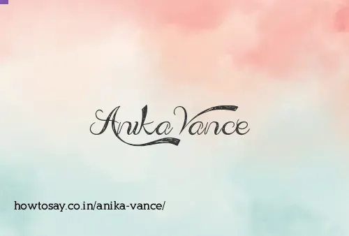 Anika Vance