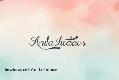Anila Firdaus