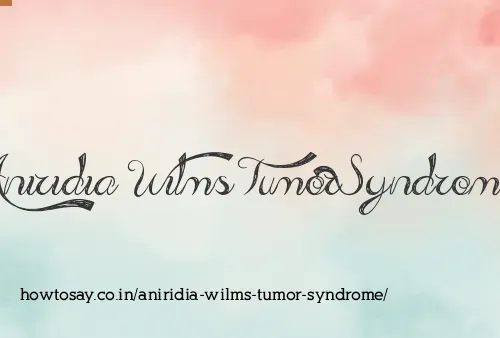 Aniridia Wilms Tumor Syndrome