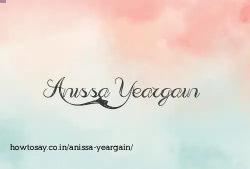 Anissa Yeargain