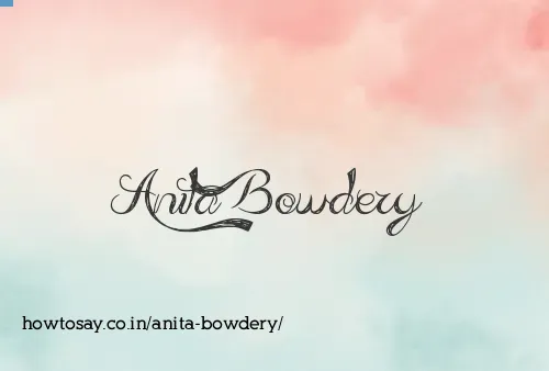 Anita Bowdery