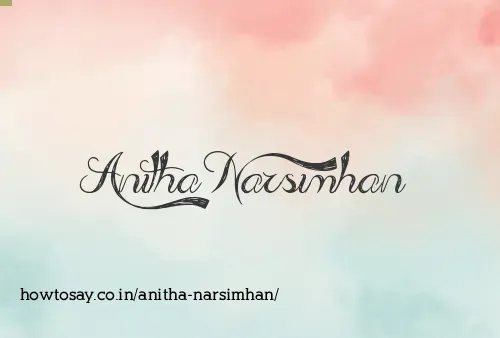 Anitha Narsimhan