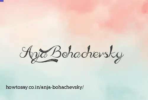 Anja Bohachevsky