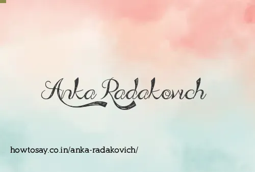 Anka Radakovich
