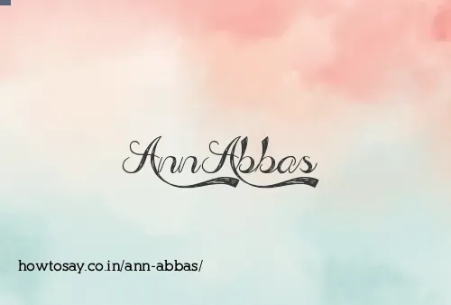 Ann Abbas