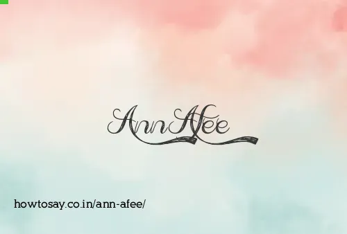 Ann Afee