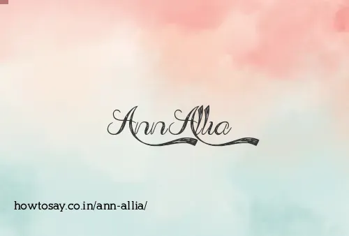 Ann Allia