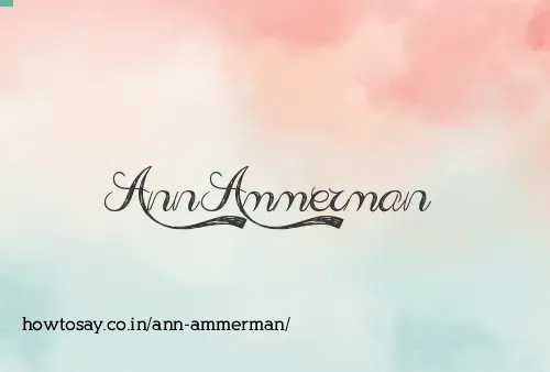 Ann Ammerman