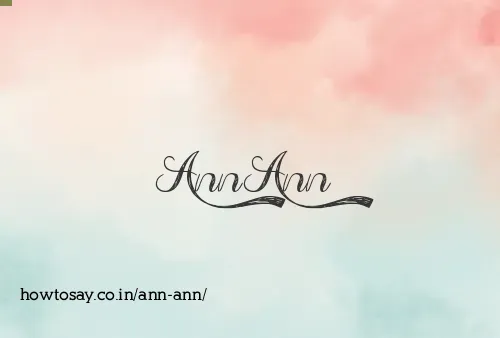 Ann Ann