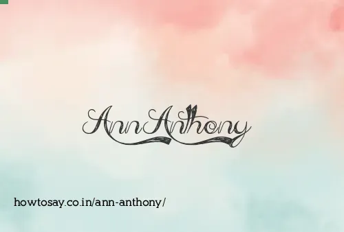 Ann Anthony