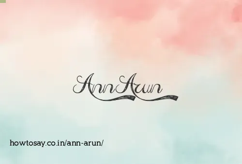 Ann Arun
