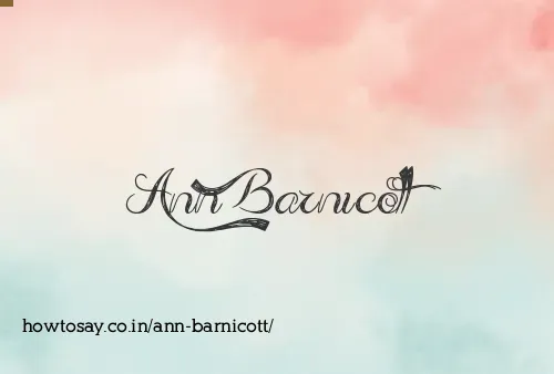 Ann Barnicott