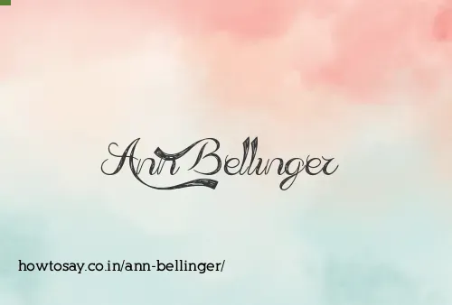 Ann Bellinger