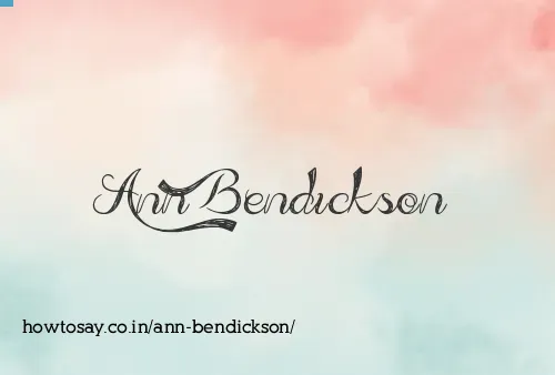 Ann Bendickson