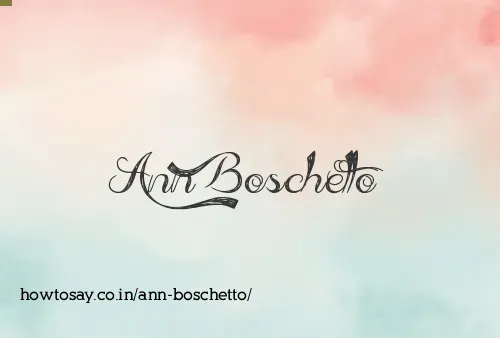 Ann Boschetto