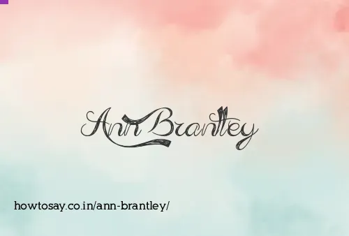 Ann Brantley