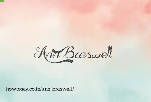 Ann Braswell