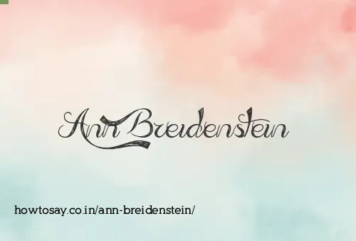 Ann Breidenstein
