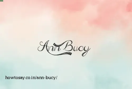 Ann Bucy
