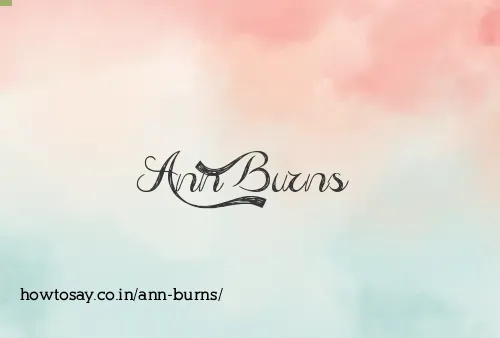 Ann Burns