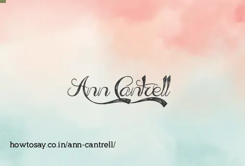 Ann Cantrell