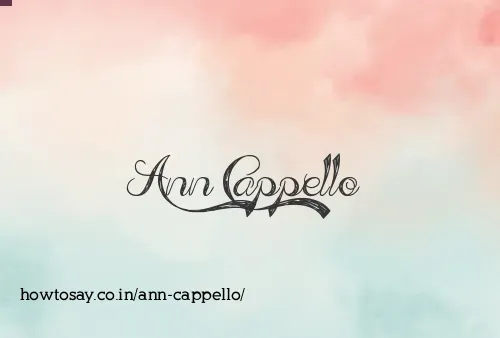 Ann Cappello