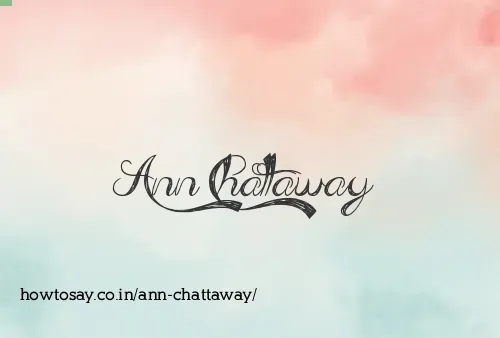 Ann Chattaway