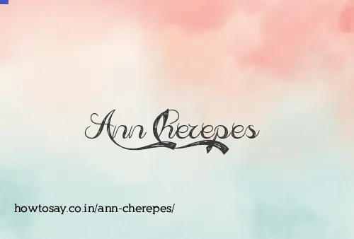 Ann Cherepes