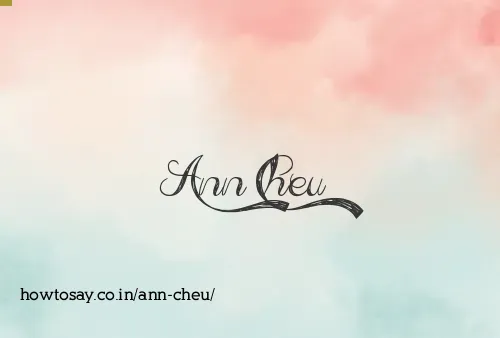 Ann Cheu