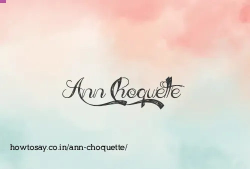 Ann Choquette