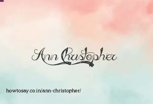 Ann Christopher