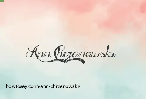 Ann Chrzanowski