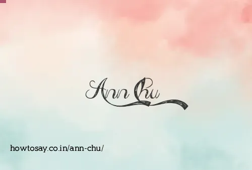 Ann Chu