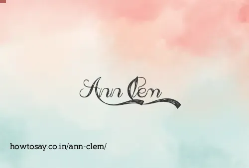 Ann Clem