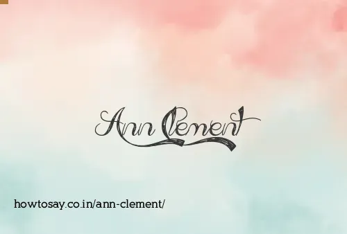 Ann Clement