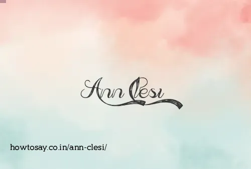 Ann Clesi