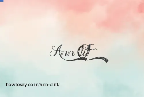 Ann Clift