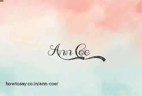 Ann Coe