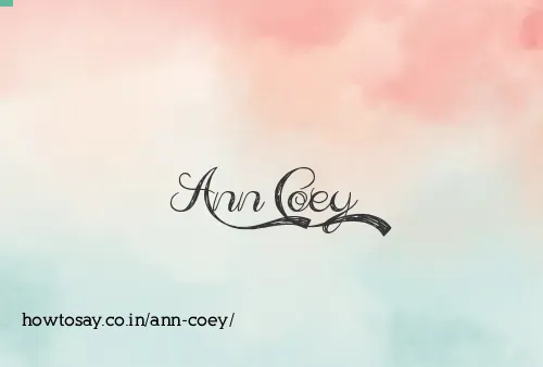Ann Coey