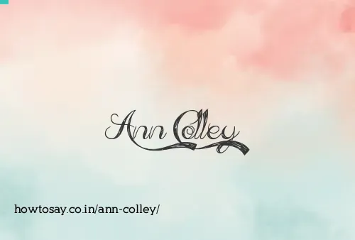 Ann Colley