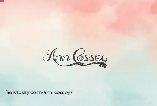 Ann Cossey
