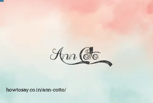 Ann Cotto
